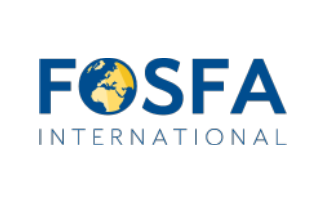 Logo Fosfa<br />
logo/monde/vert/bleu