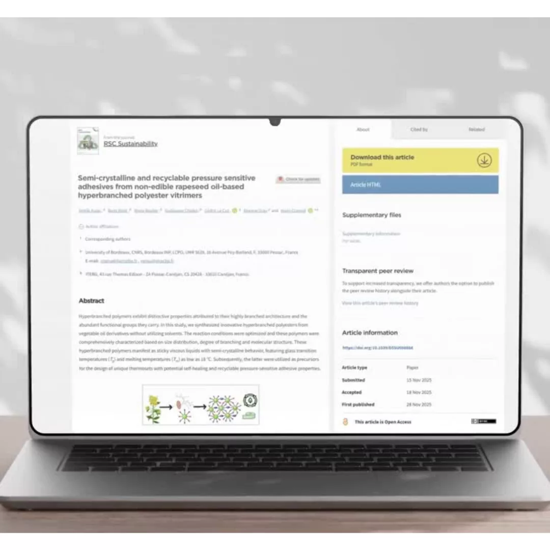 Adhésifs de nouvelle génération issus de ressources végétales