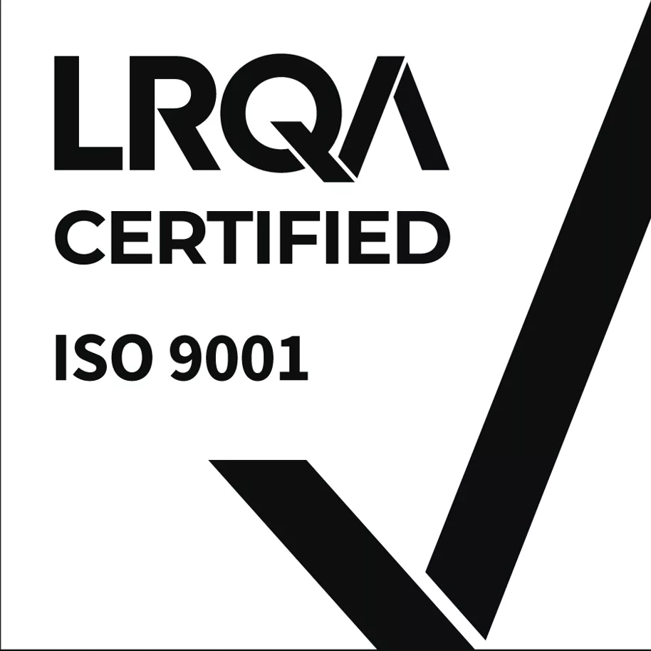8540da16-d6e2-4a68-bfbb-3cda3b6a11d4 Logo de certification LRQA ISO 9001:2015 - Système de management de la qualité.